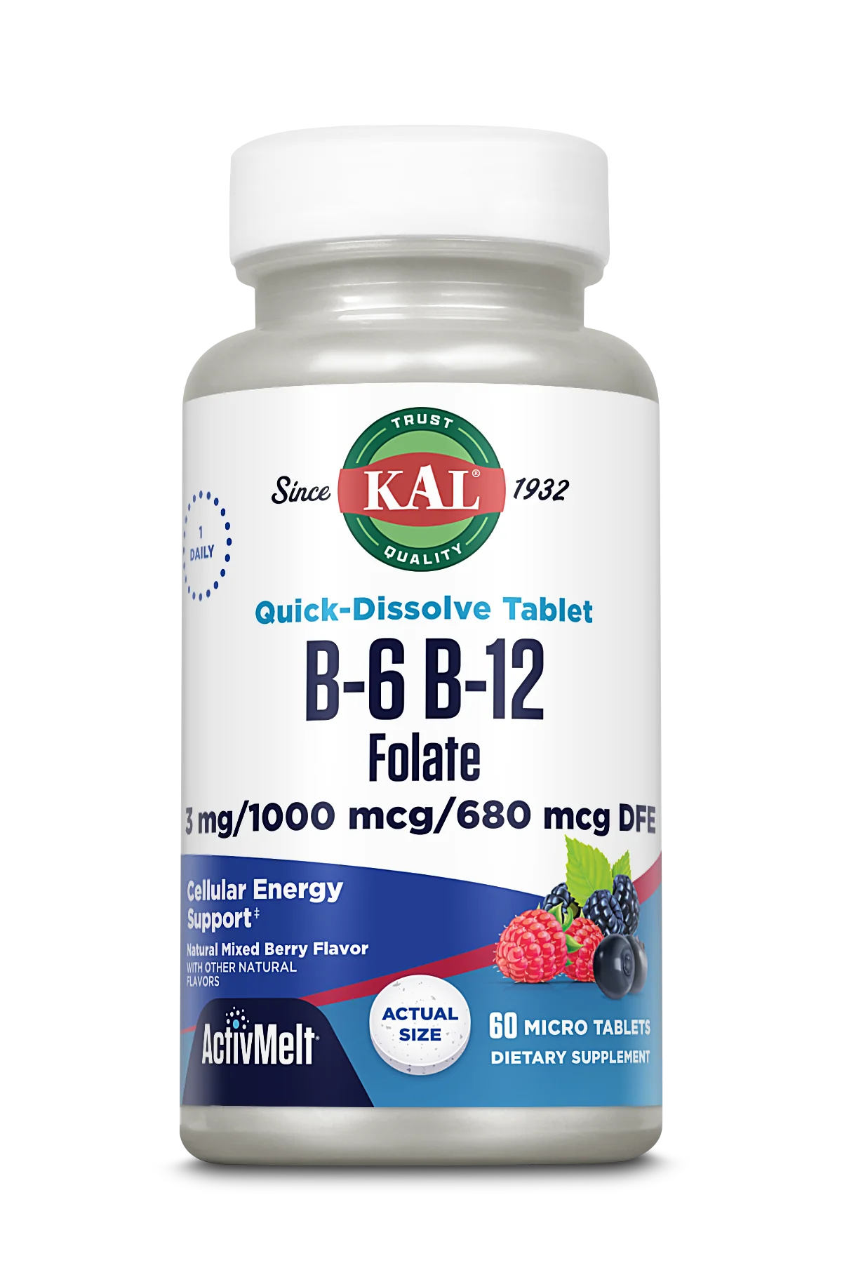 B-6 B-12 Folic Acid ActivMelt