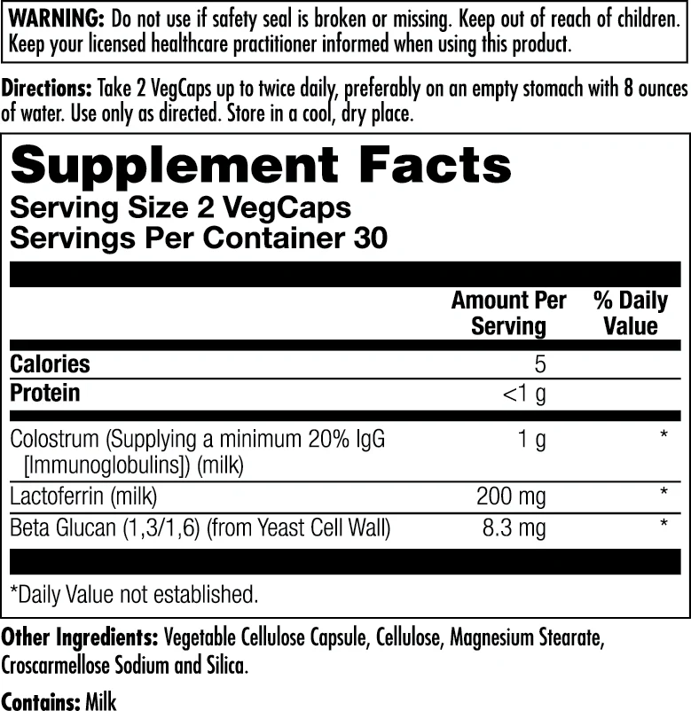 Colostrum Lactoferrin VegCaps - Image 2