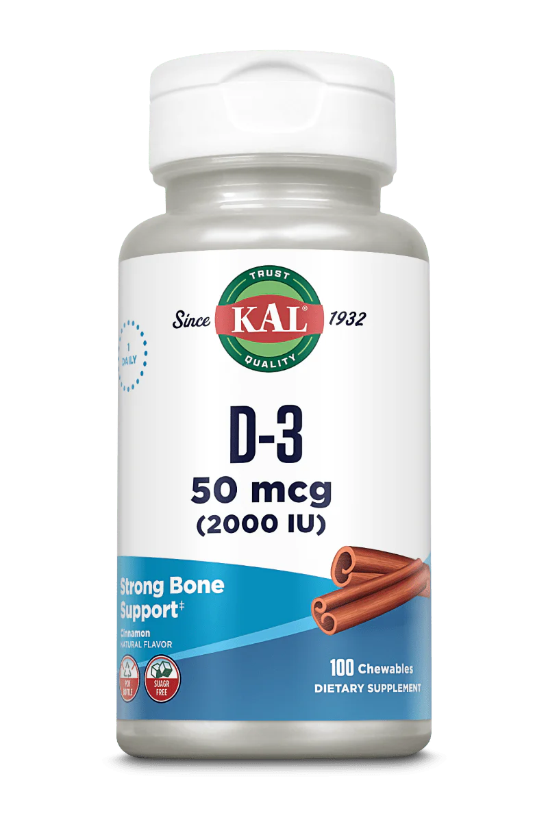 D-3 50 mcg (2000 IU) Chewables