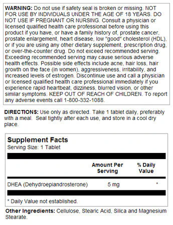 DHEA Tablets 5 mg - Image 2