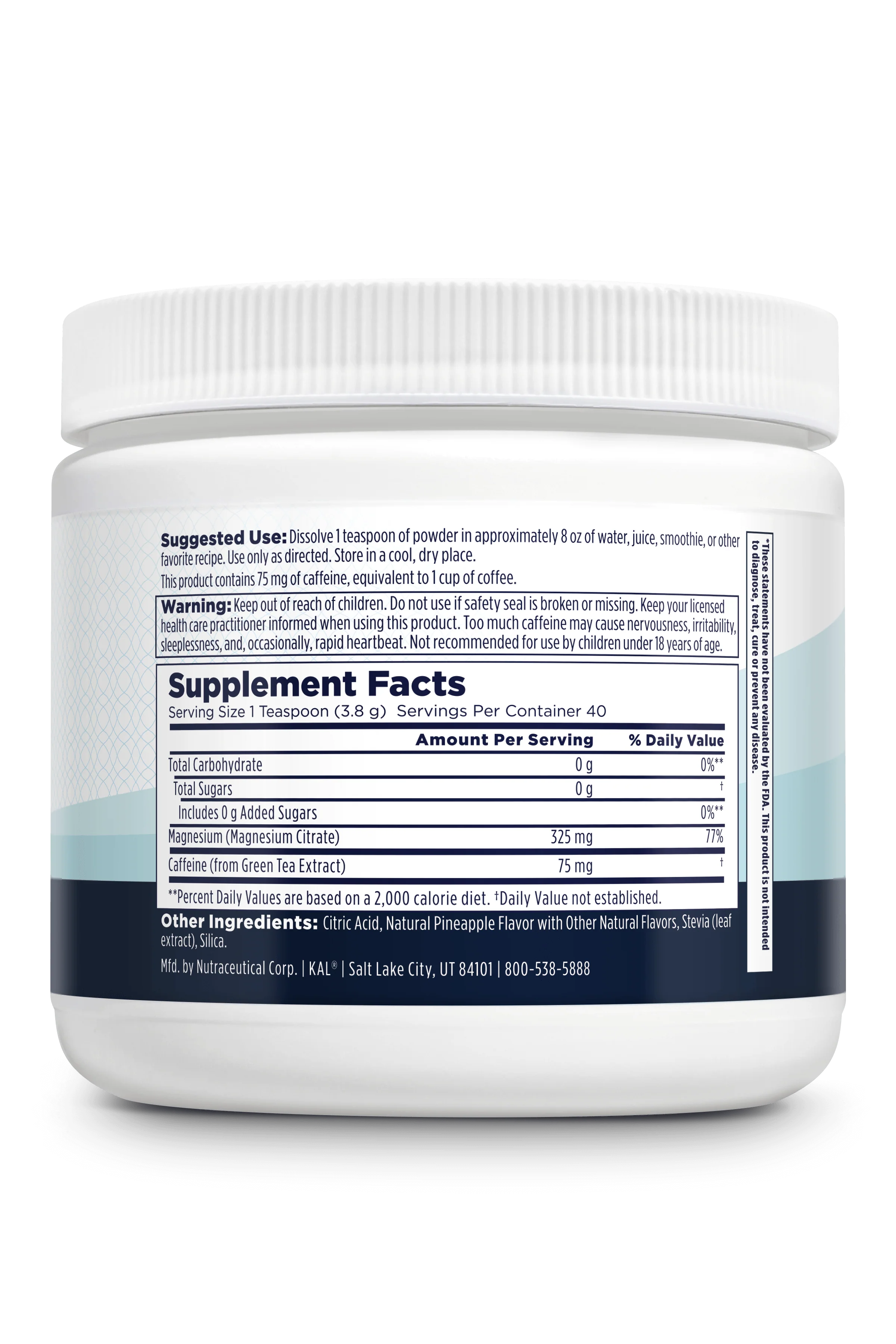 Energy Magnesium Powder Drink Mix - Pineapple - Image 3