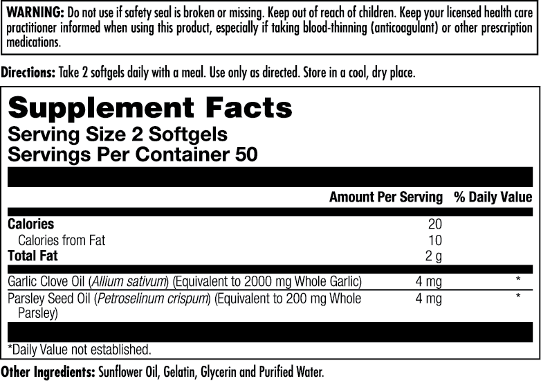 Garlic Oil ActivGels™ Softgels 2000 mg - Image 5