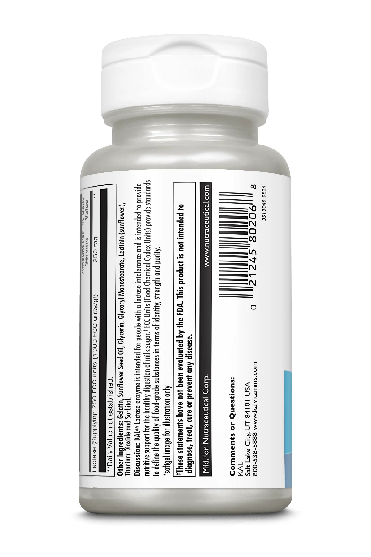 Lactase Enzyme ActivGels™ Softgels 250 mg - Image 2