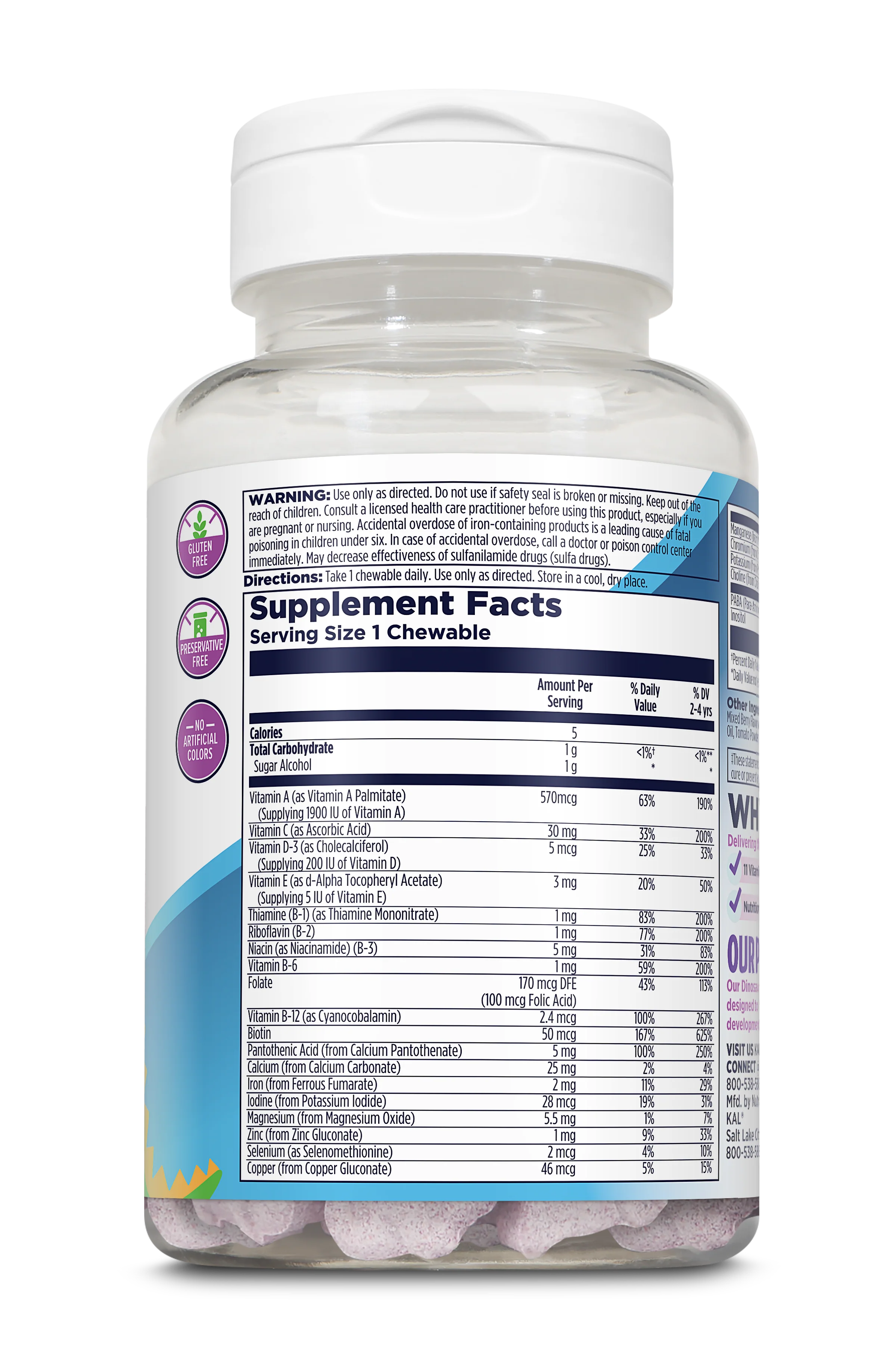 MultiSaurus® Kids Multivitamin Mixed Berry - Image 3