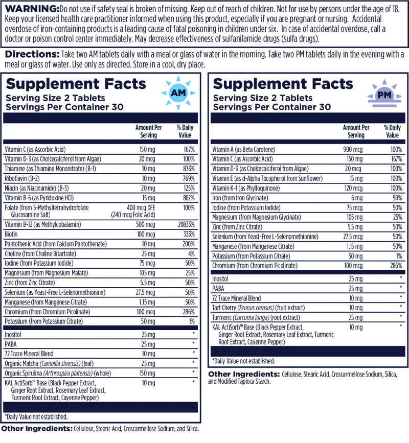 Multivitamin AM/PM Adults Tablets - Image 4