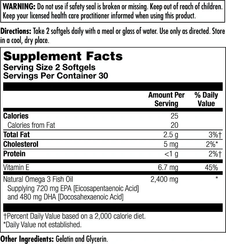 Omega 3 720/480 Softgels - Image 4