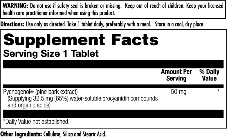 Pycnogenol® Tablets 50mg - Image 3