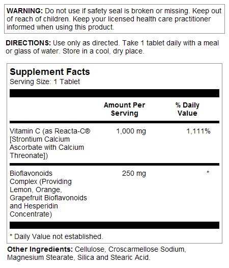 Reacta-C® with Bioflavonoids Tablets 1000 mg - Image 3