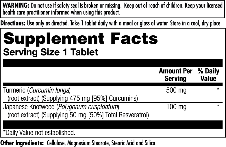 Turmeric Resveratrol Tablets - Image 3