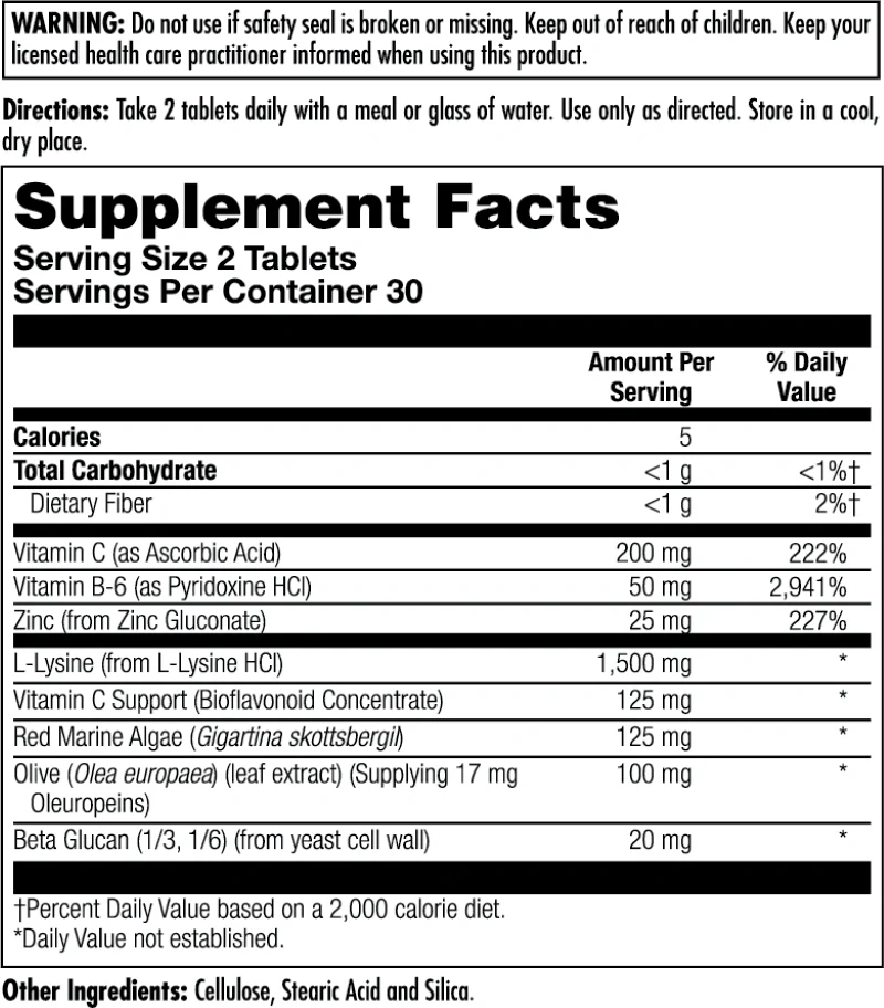 Ultra Lysine Lips™ Clinical Lifestyles™ Tablets - Image 4